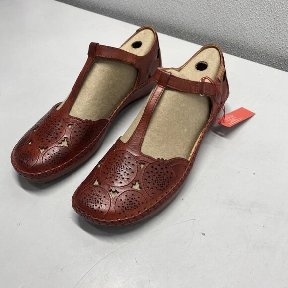 NEW PIKOLINOS Women’s P. Vallarta Sandals – Red Size EU 41 / US 10.5 – Leather - Picture 6 of 8